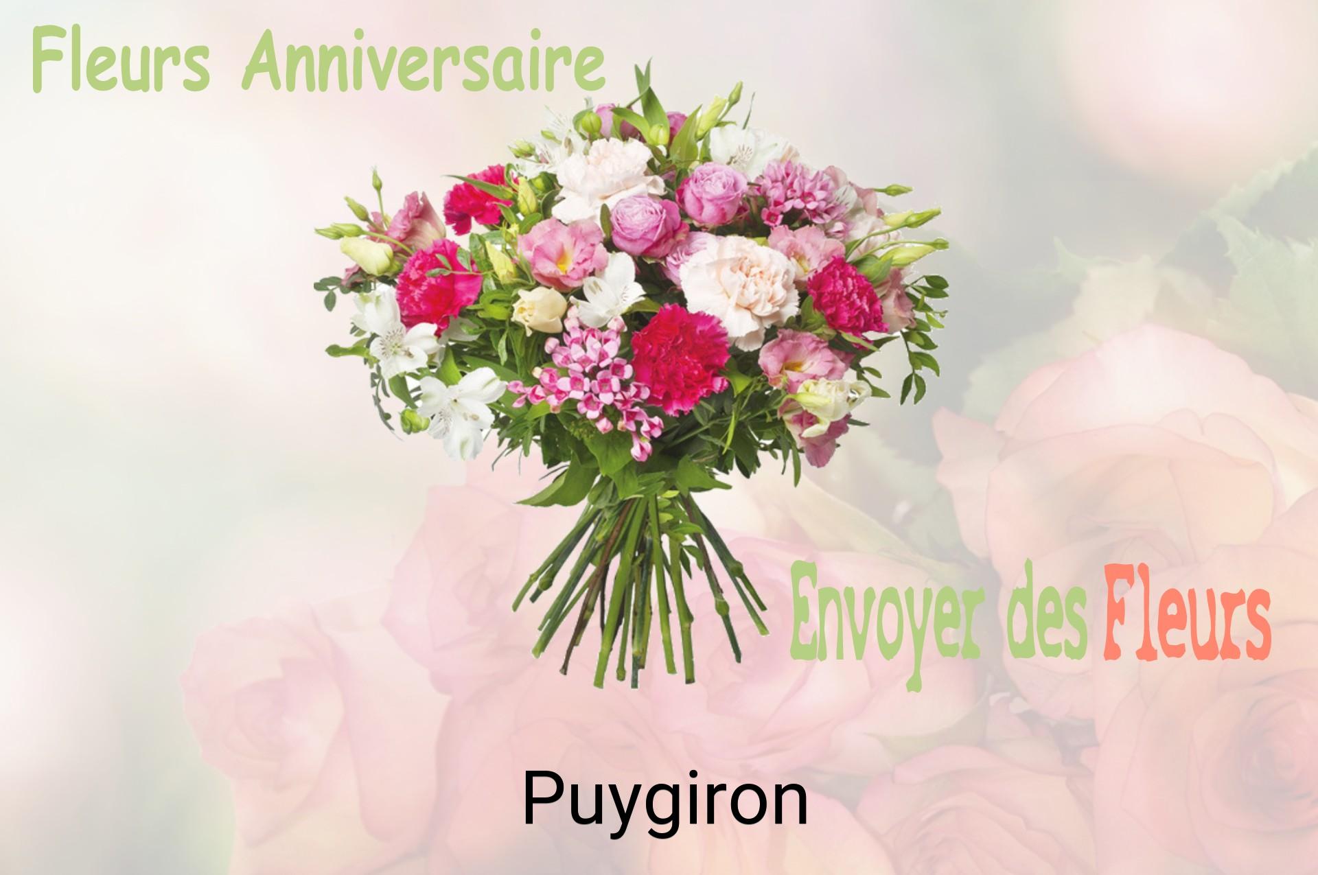 Bouquet de fleurs d’anniversaire livré à Puygiron