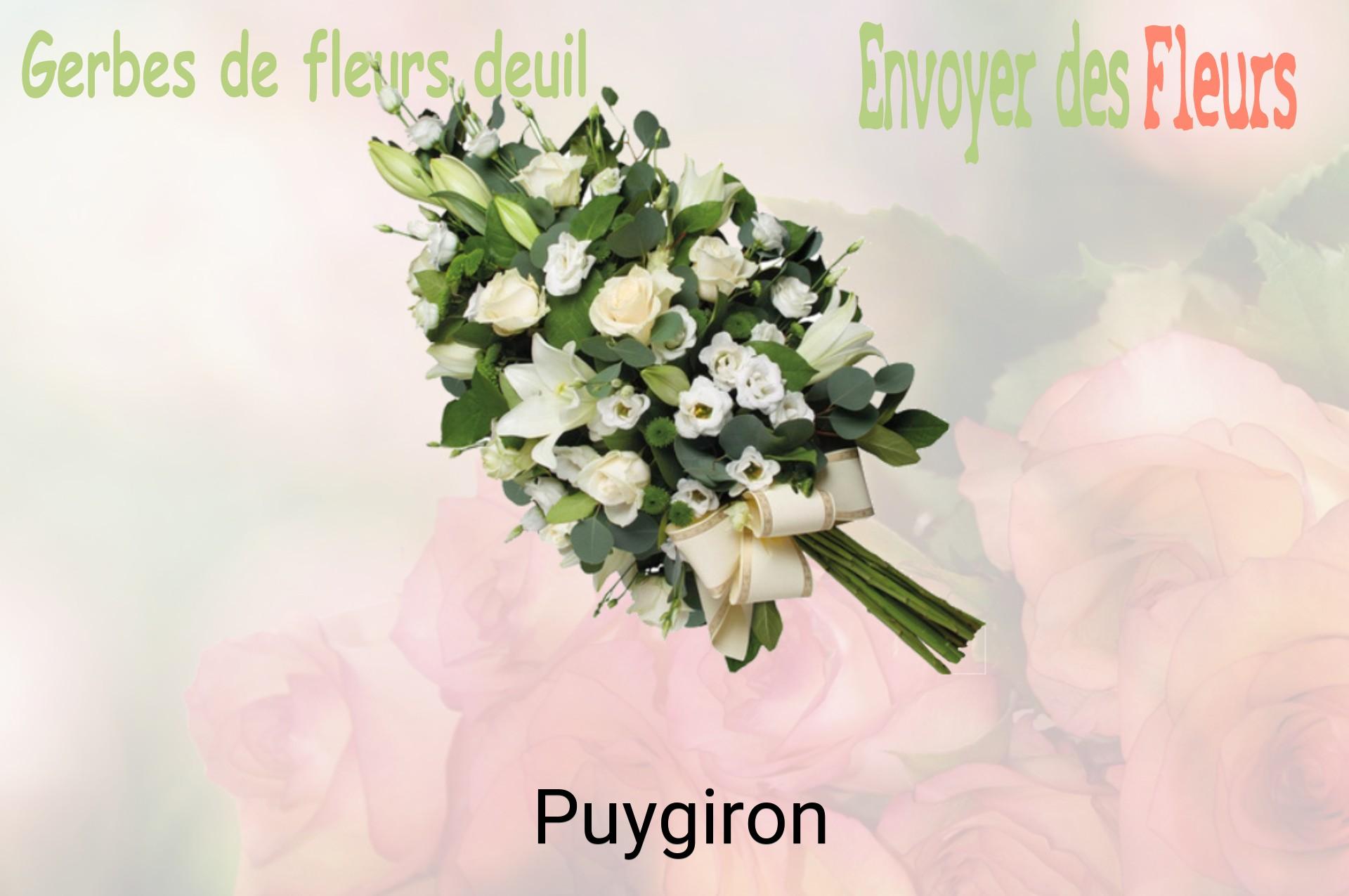 Gerbe de fleurs de deuil livrée à Puygiron